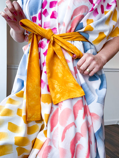 Limited Edition Hand-Dyed High Low Kimono Multi Mark