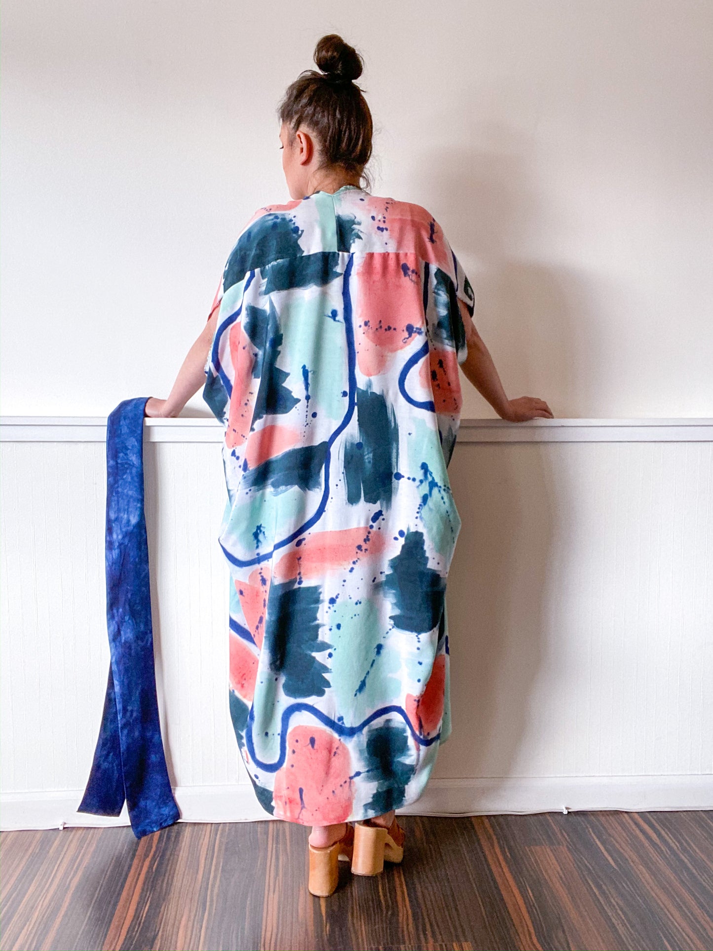 Limited Edition Hand-Dyed High Low Abstract Rectangles