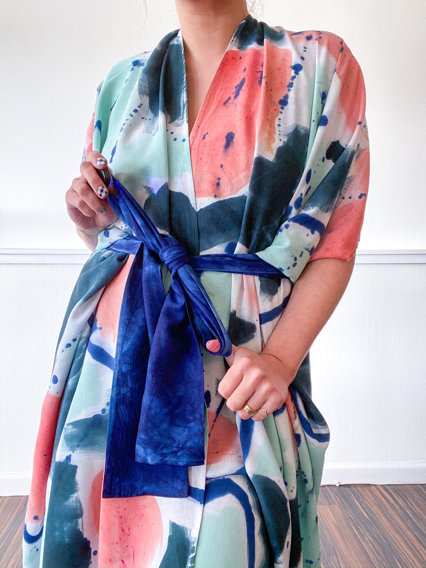 Limited Edition Hand-Dyed High Low Abstract Rectangles