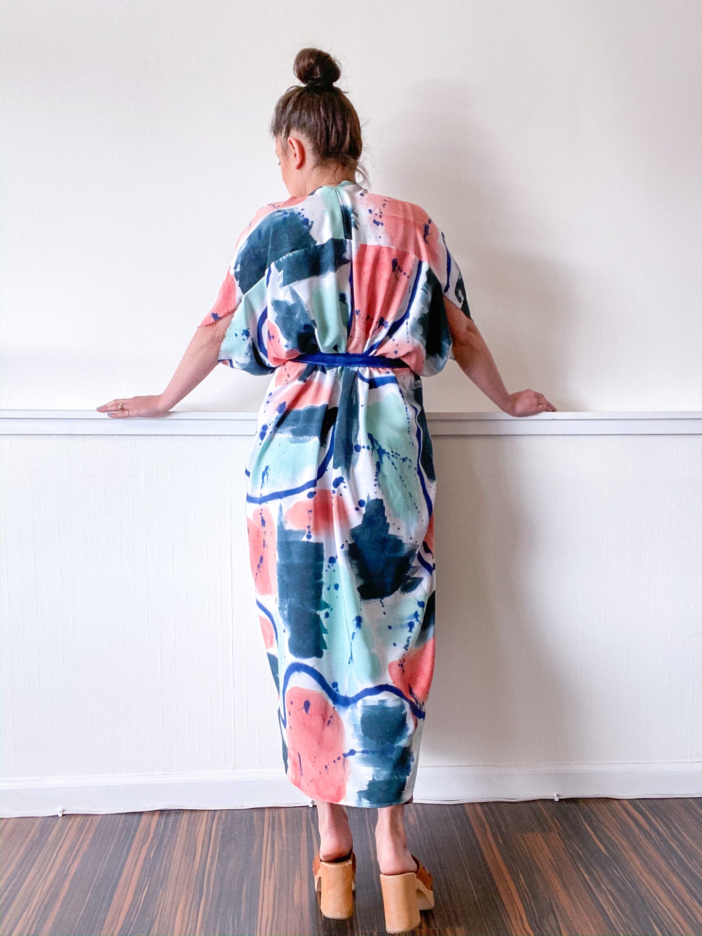 Limited Edition Hand-Dyed High Low Abstract Rectangles