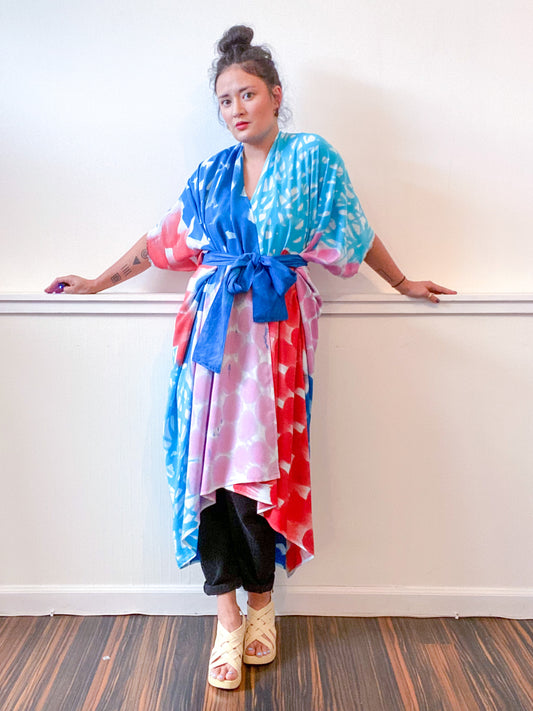 Limited Edition Hand-Dyed High Low Kimono Primary