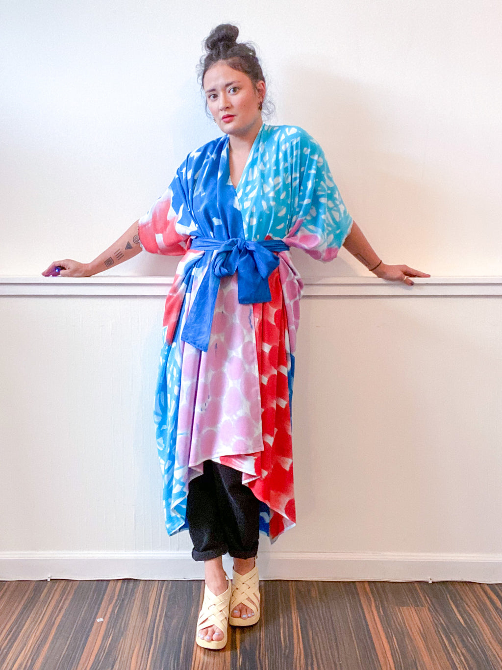 Limited Edition Hand-Dyed High Low Kimono Primary