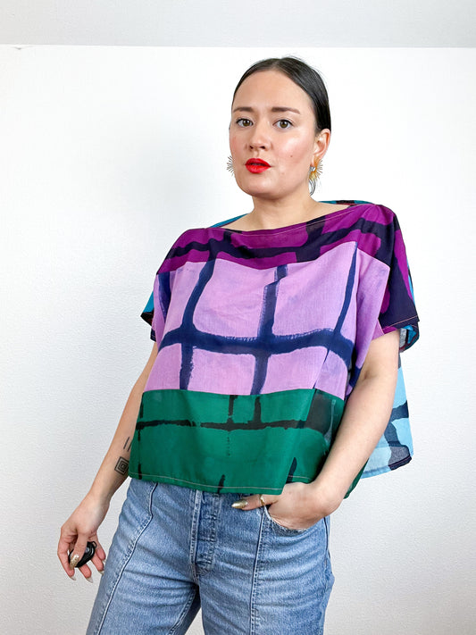 Scrappy Flip Crop Cotton Voile Patchwork