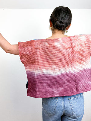Hand-Dyed Flip Crop Waffle Cotton Cools Warms