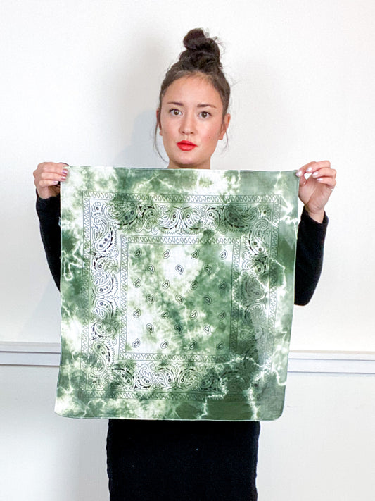 Over-Dyed Bandana Moss