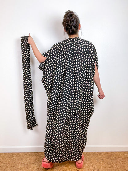 High Low Kimono Triangles Rayon Challis